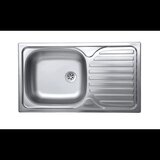 Chiuveta Sanitec ERT-C 403S, pentru blat, finisaj satinat, cuva stanga, 76x43,5cm, Inox